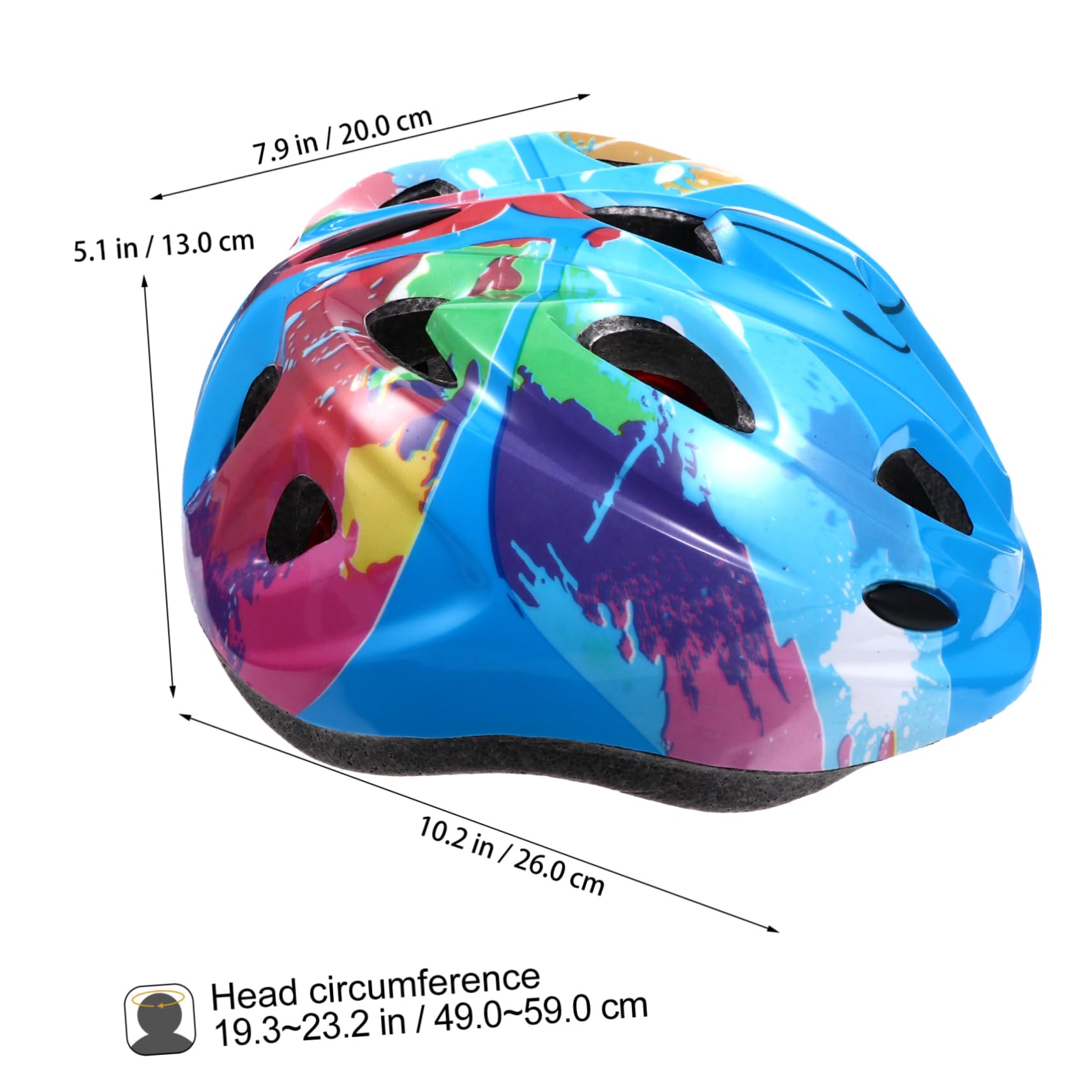 VANZACK 2pièces Casque De Vélo Garçon Fille Ajustable Sécurisée pour Cyclisme Et Activités Extérieures Casque Légers Et Respirant pour Garçons Et Filles Floral