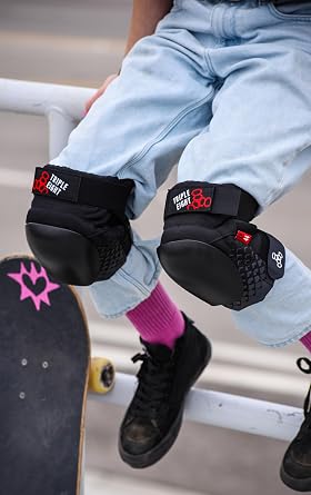 Triple Eight KP 44 Knee Pads Heavy Duty Protection for Skateboarding, Inline Skating/Rollerblading, Roller Derby, and Biking