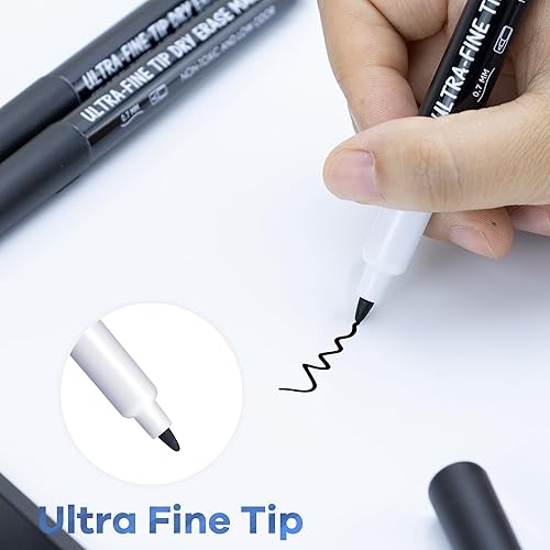 Vista 18 de maxtek Marcadores de borrado en seco, punta ultrafina de 0.028 in, poco olor, 12