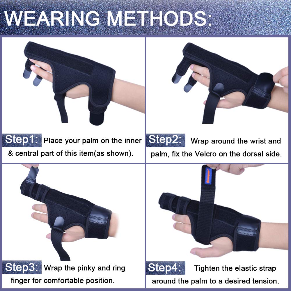 Buy Boxer Finger Splint Broken Finger Brace 4th and 5th Metacarpal