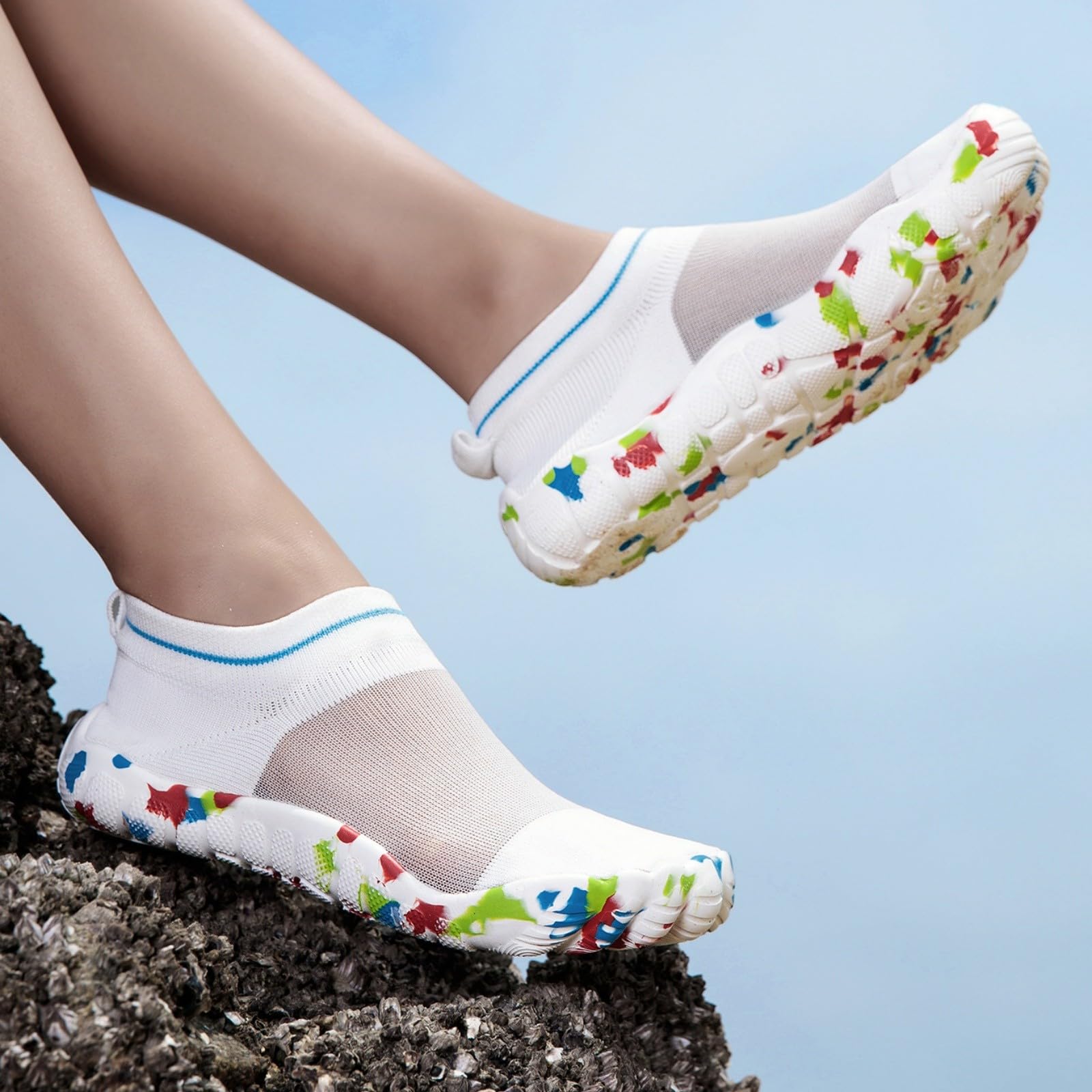 Męskie buty do wody na boso, bohema, lekkie skarpety do wody, szybkoschnące, buty do pływania z podeszwą moro, do surfingu na plaży i jogi