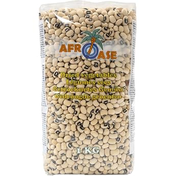 AFROASE Black-Eye Beans 1 kg - Dried Cowpeas