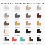 Pixy Canvas Bois massif 24x30 cadre flottant d'inch pour Canvas Peintures, panneaux de bois, Canvas Panneaux & Atteintes Canvas Panneaux. Cadre flottant 5/8", 3/4" & max 7/8" Travaux d'art en profondeur (24 x 30 de pouce, noir)