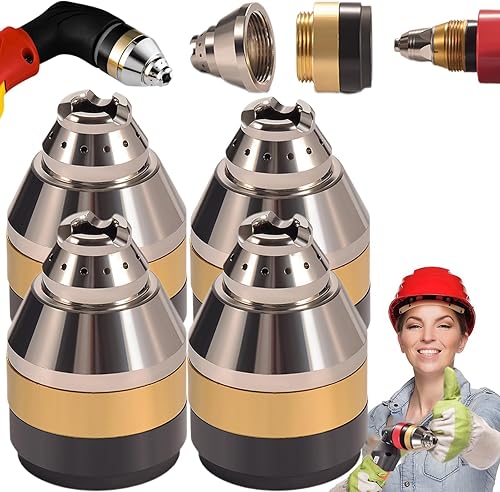 Miniatura 9 de Cubierta protectora de boquilla de corte de plasma P80, cubierta protectora contactable, cubierta de electrodos de punta de boquilla P80, aislador,