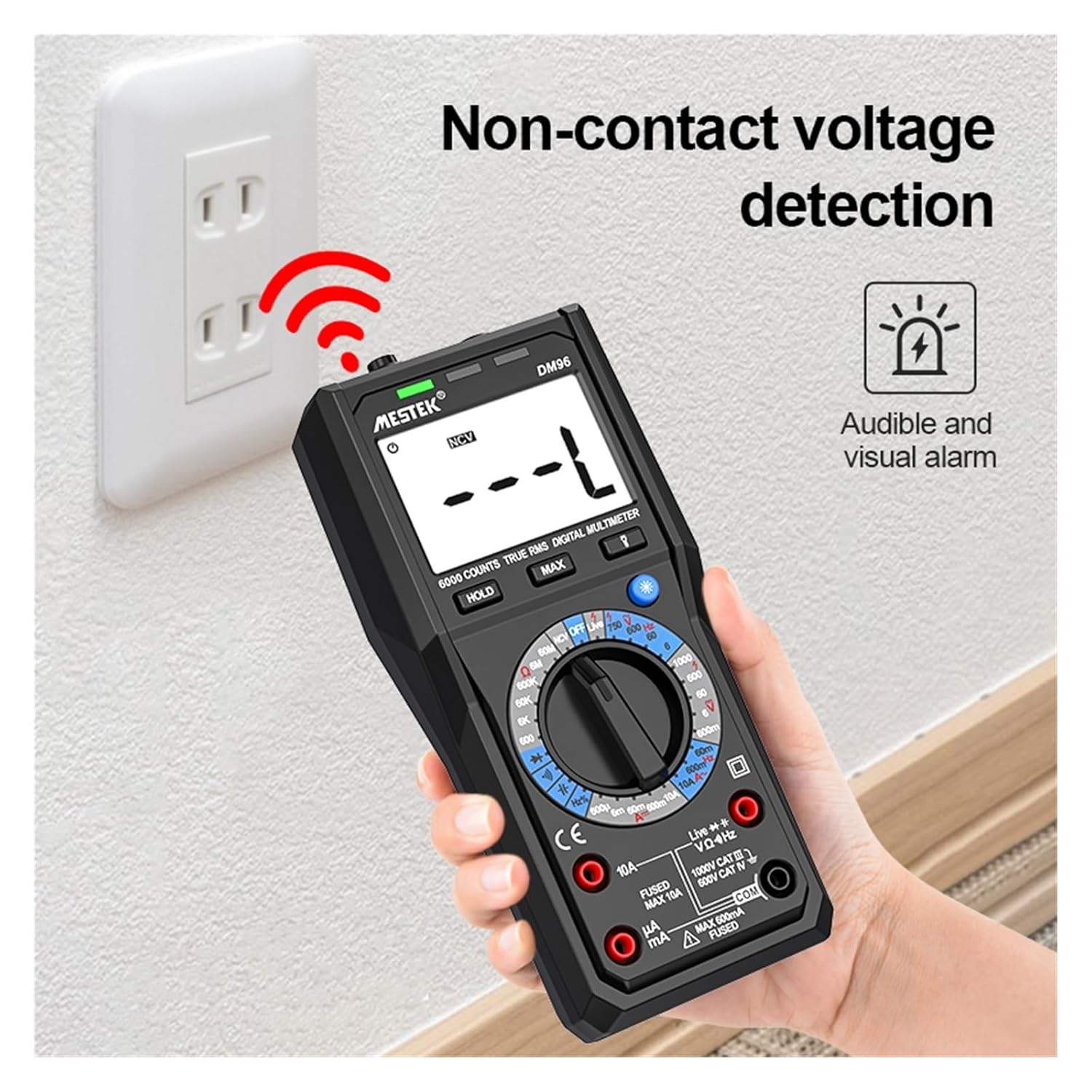 6000 Counts Tester Digital multimeter Model Auto Range AC DC Voltage Current with Temperature Measurement Tester multimeters