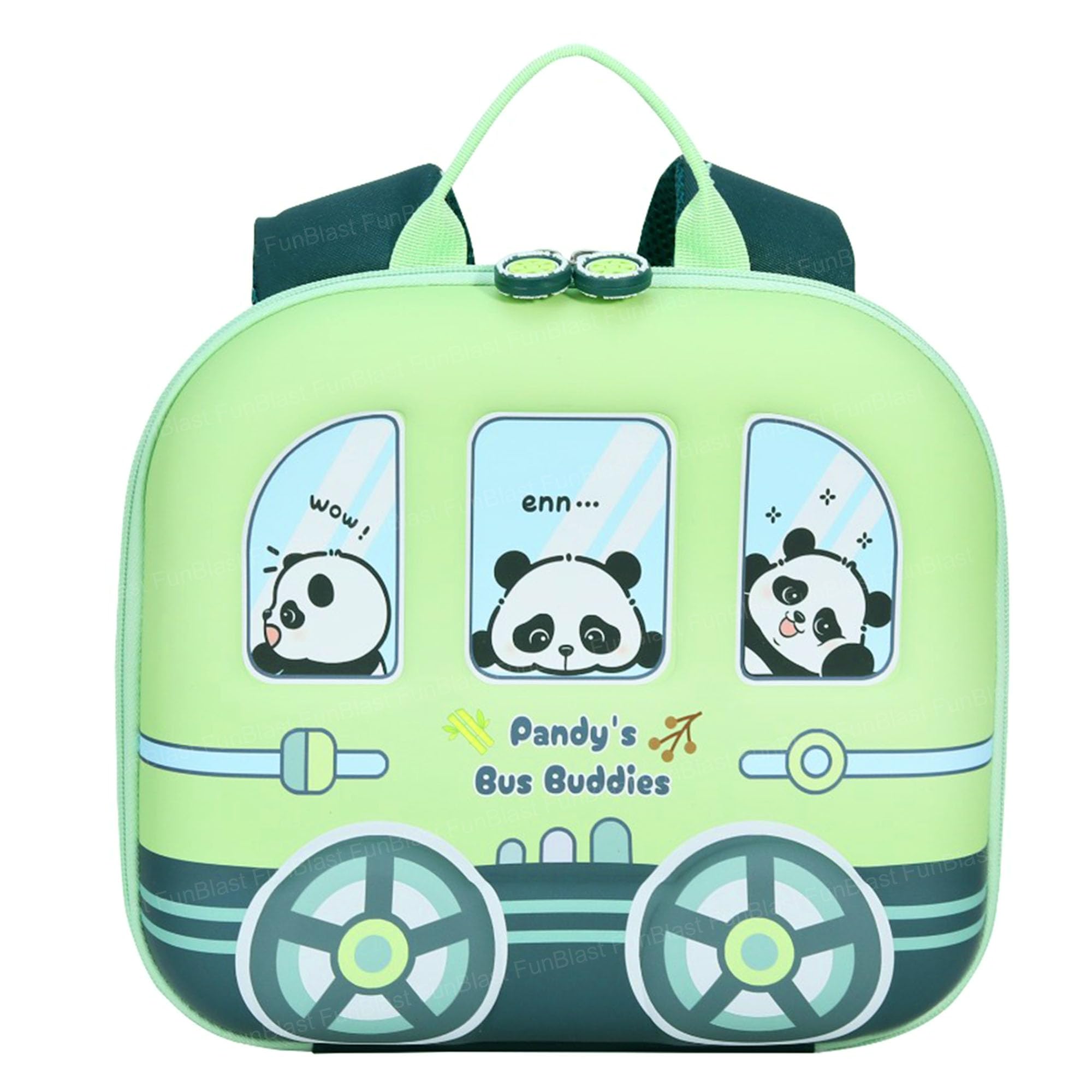 FunBlast Bagpack for Kids – Panda Design Bag for Pre-Schoolers Kids, Small Picnic Bag for Baby Boys, Lightweight Miniature Bags for 2 to 6 Years Toddlers – 26 X 28 X 8 Cm