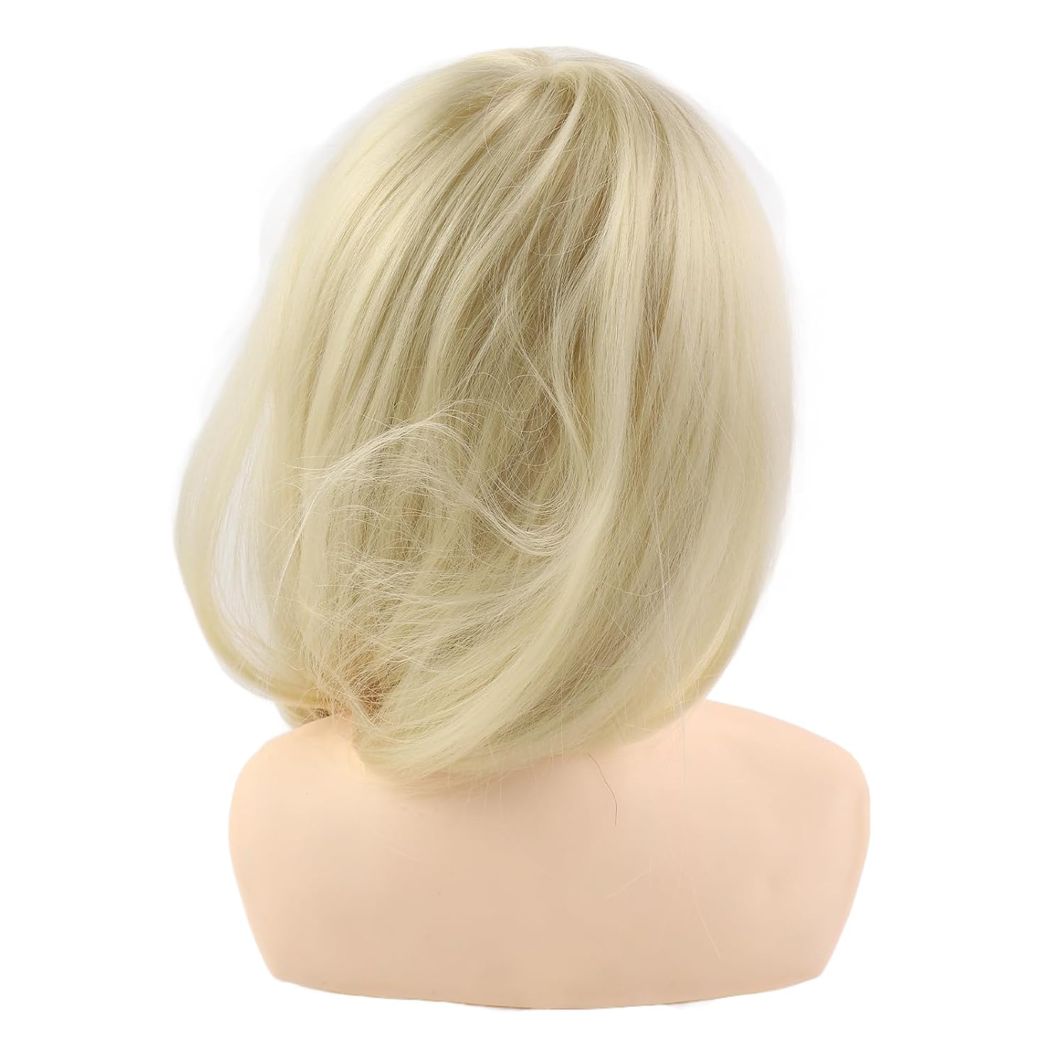 BRRNOO Mannequin Head, Mannequin Head Human Cosmetology with 70% Real Human 1 Beige Dummy, Hairdressing Tool, 70% Hair, 20% Animal Hair,10% Fiber, Plastics