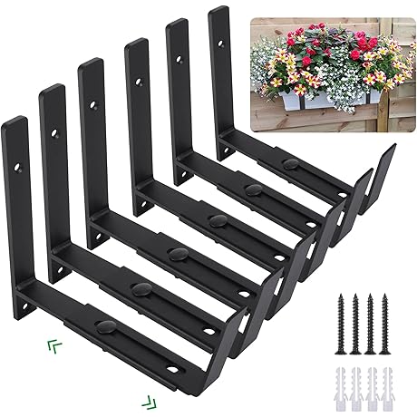 No-Drill Window Planter Box Brackets