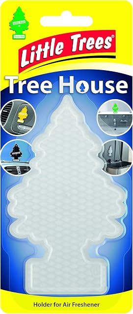 Little Trees Tree House Tree-Shaped Air Freshener Holder, Clear, Single Item