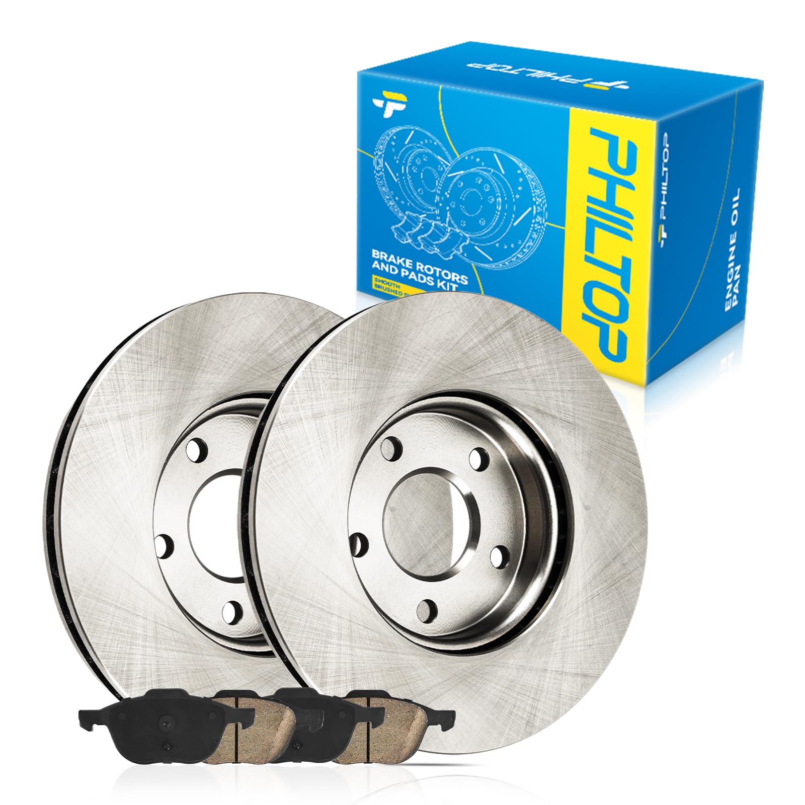 Brake Discs Ford Complete Front Brake Kit For Ford Focus & Volvo C30/S40 - Includes Rotors & Ceramic Pads Formula Rotors - Foto 3