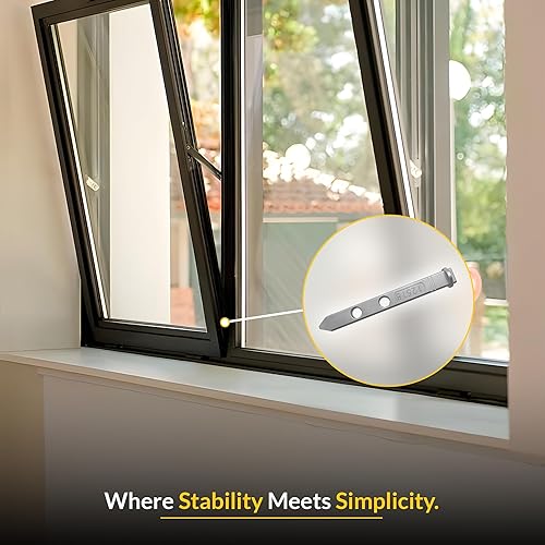 Miniatura 7 de Brixwell 85-864-XCP5 Pieza de repuesto para ventana de barra pivotante, construcción de fundición a presión, 2-716 pulgadas de largo, 516 pulgadas