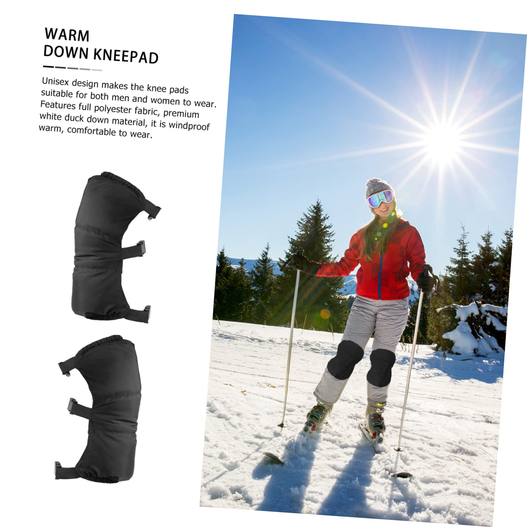 BRIGHTFUFU Motorcycle Kneepad Portable Outdoor Knee Pad Windproof for Winter Riding