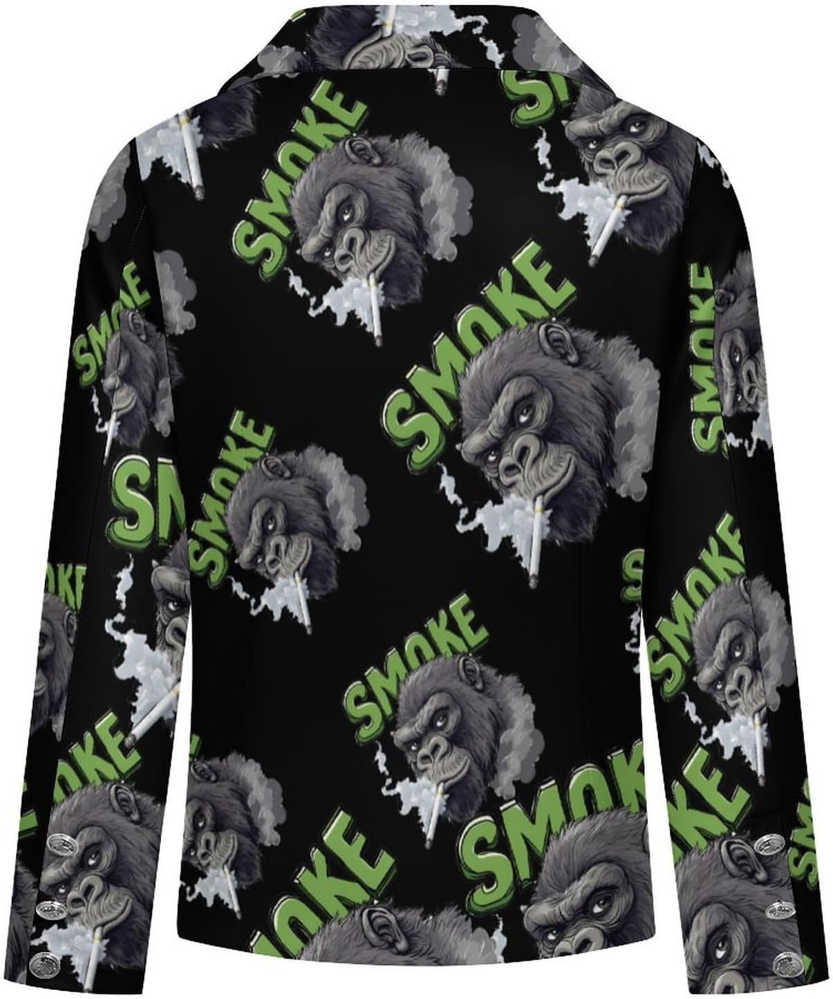 Weed Smoking Gorilla Smoker Women's Blazer Long Sleeve Suits Business Casual Blazers Jackets Lapel Open Front Suit