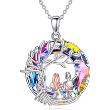 KZX Sisters Necklace 925 Sterling Silver Friendship Necklace to My Sister Jewelry Gift for Women Friend
