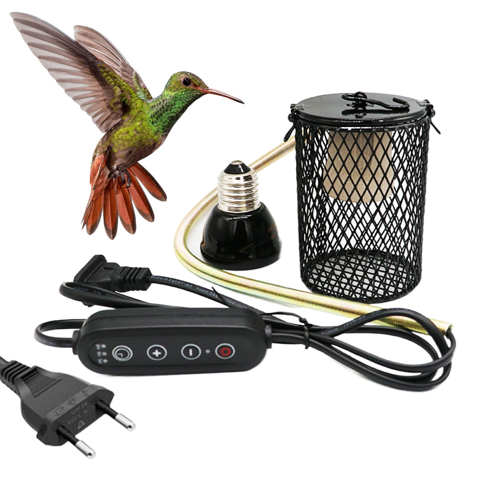Grille de protection reptile anti brûlure pour lampe chauffante et terrarium