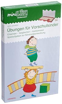 miniLUK-Set Ubungen fur Vorschulkinder Erkennen - Vergleichen - Kombinieren Spielaufgaben zur Schulreifeentwicklung