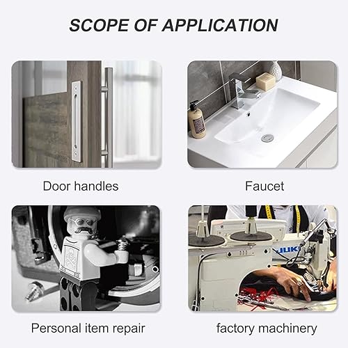 Miniatura 3 de Juego de 50 tornillos hexagonales internos M5 x 0.315in, tornillo de acero inoxidable 304, enchufe de llave con punta de cono