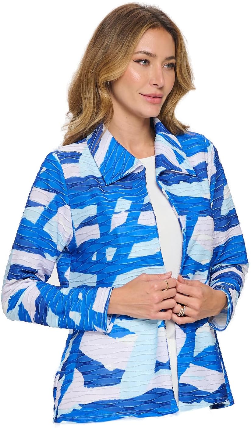 Jostar Glitter Wave Digital Print Jacket- 4096GW-LRD1-G024
