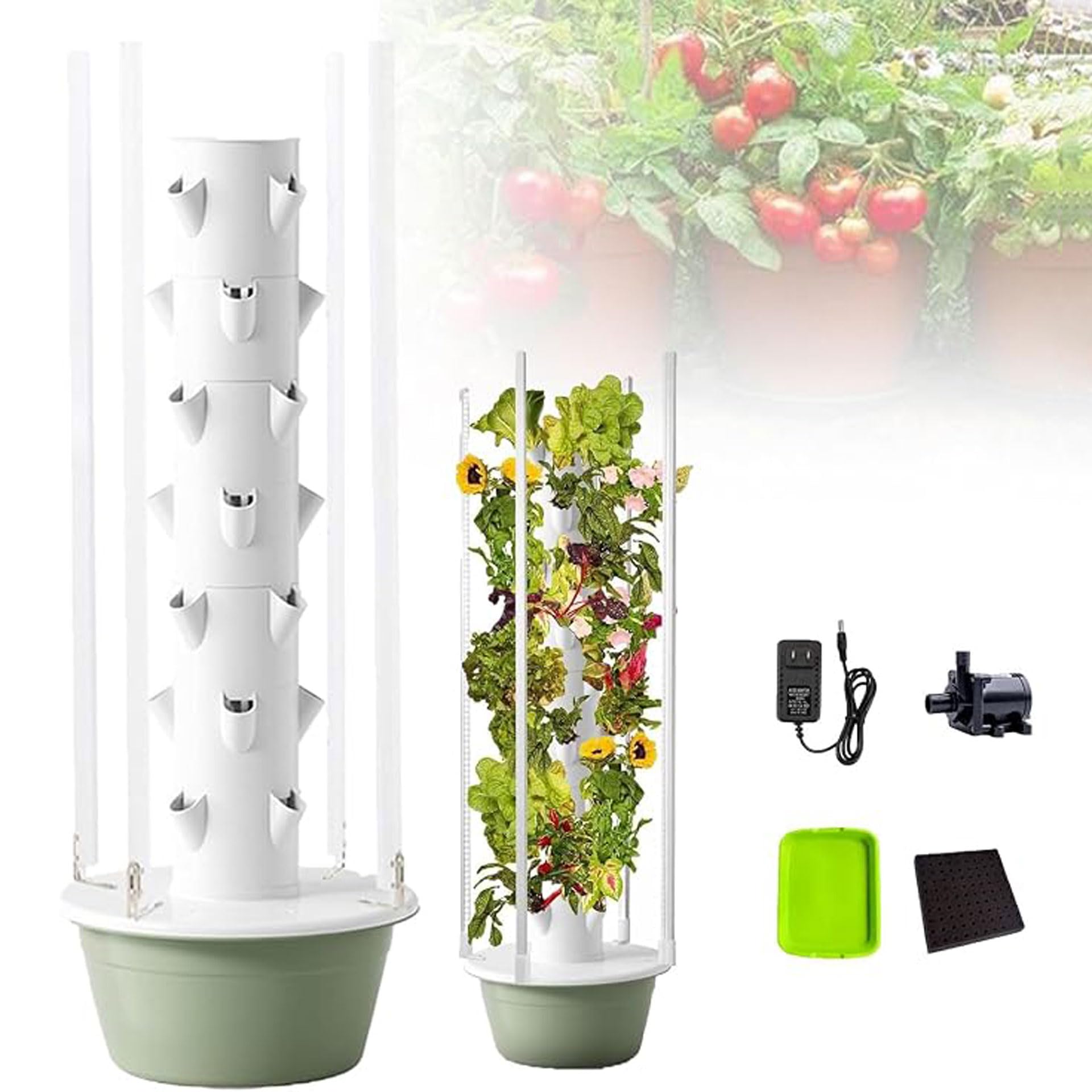 Sghjuy Hydroponics Growing System Tower LED, 7-layer