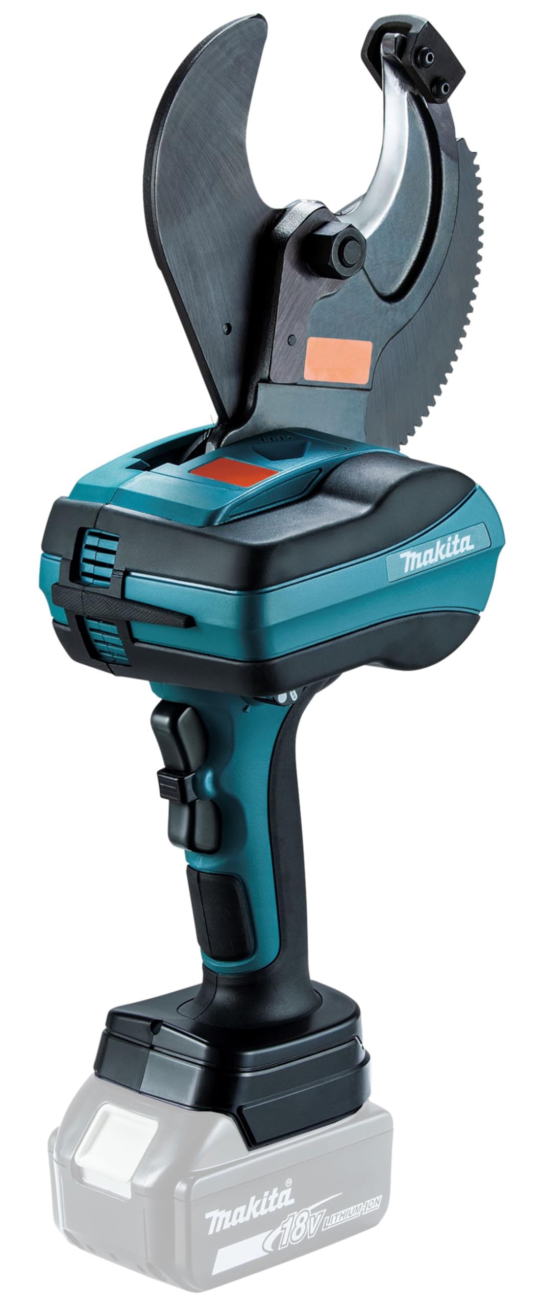 Makita DTC101ZK - Tagliacavi a batteria 18 V, lama aperta (senza caricatore e batterie), in valigetta per il trasporto