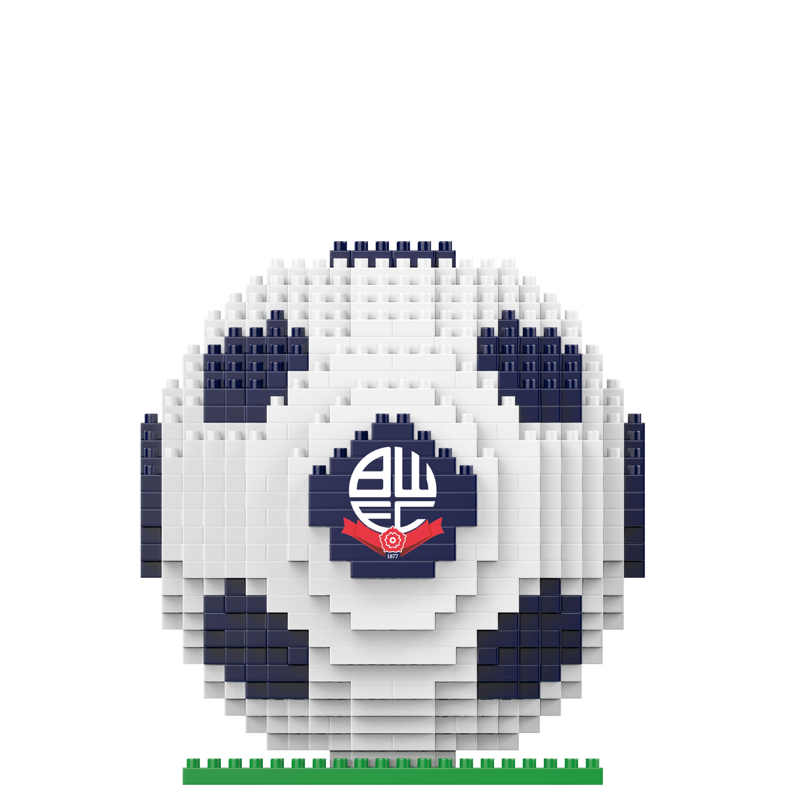 FOCO Officially Licensed Bolton Wanderers FC BRXLZ 3D Bricks Football Construction Toy Model - Image 2