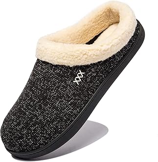 NewDenBerMen's Cozy Memory Foam Slippers Soft Slip on Indoor Outdoor Clog House Shoes