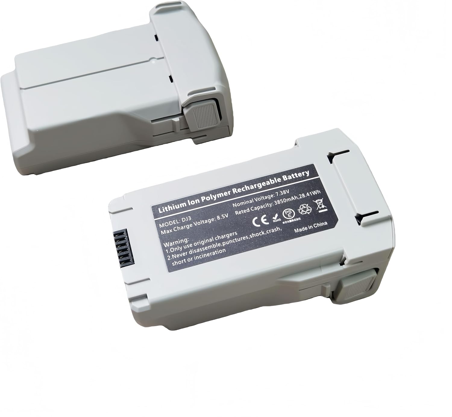 Xmipbs 2PCS Mini 3 Pro Mini3 Mini4 Pro Battery Pack Rechargeable Battery 3850mAh for Mini3/Mini3 Pro /Mini4 Pro Battery Rechargeable Compatible with DJI Mini 3/3Pro /4 Pro Drone Accessories