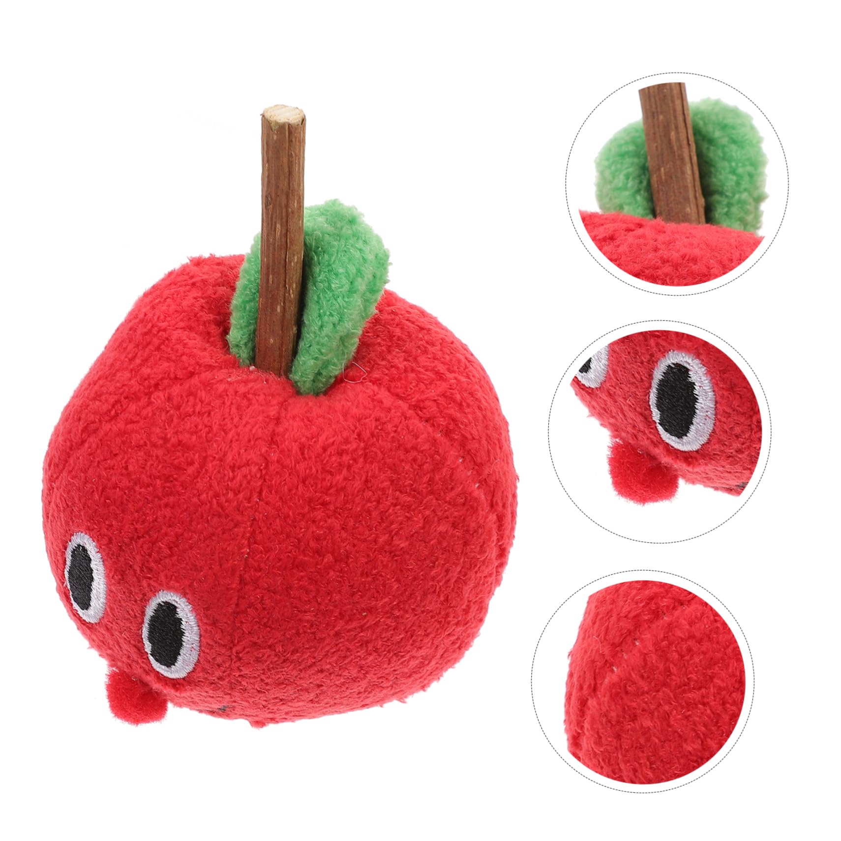 Bâtonnet Jouet pour Chat Fruit Rouge en Peluche, Actinidia Polygama
