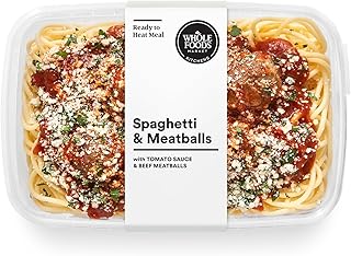Whole Foods Market, Spaghetti & Beef Meatballs, 14 Ounce