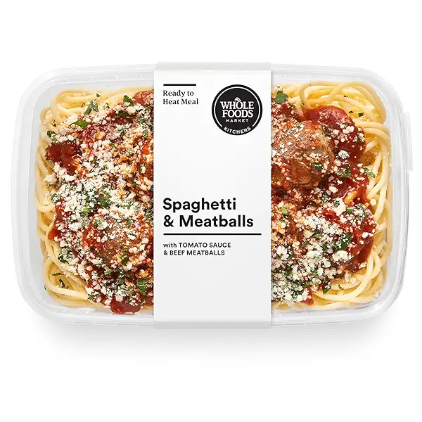 Whole Foods Market Kitchens, Spaghetti & Beef Meatballs Meal, 14 oz 1