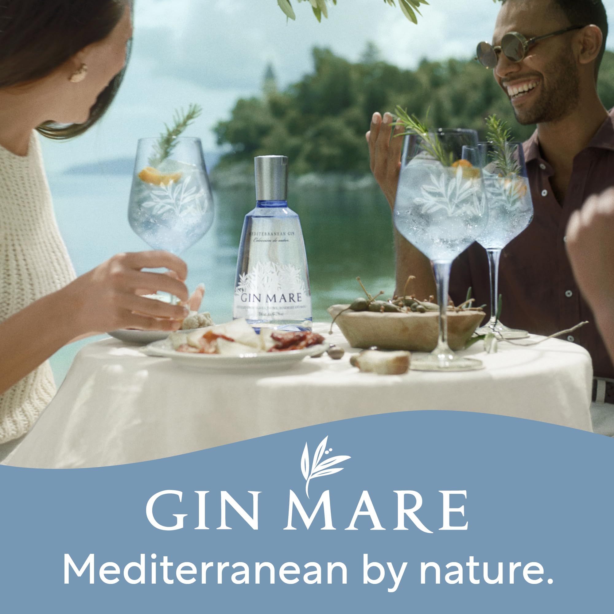 Gin Mare - Geschenkset 0,7 l Flasche mit edler Laterne - 42,7% Vol.