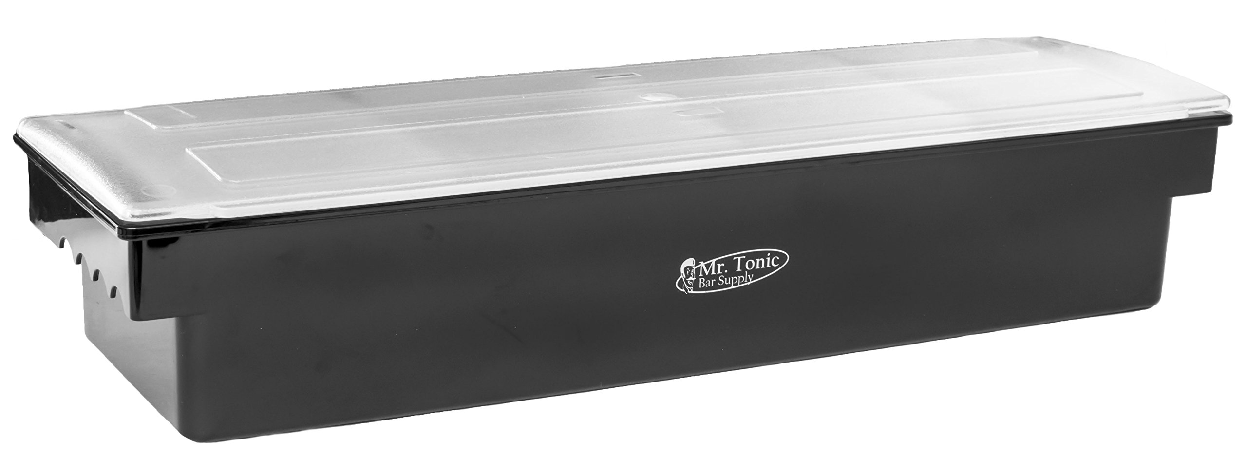 Mr. Tonic Black Plastic 6 Well Condiment Holder, Each