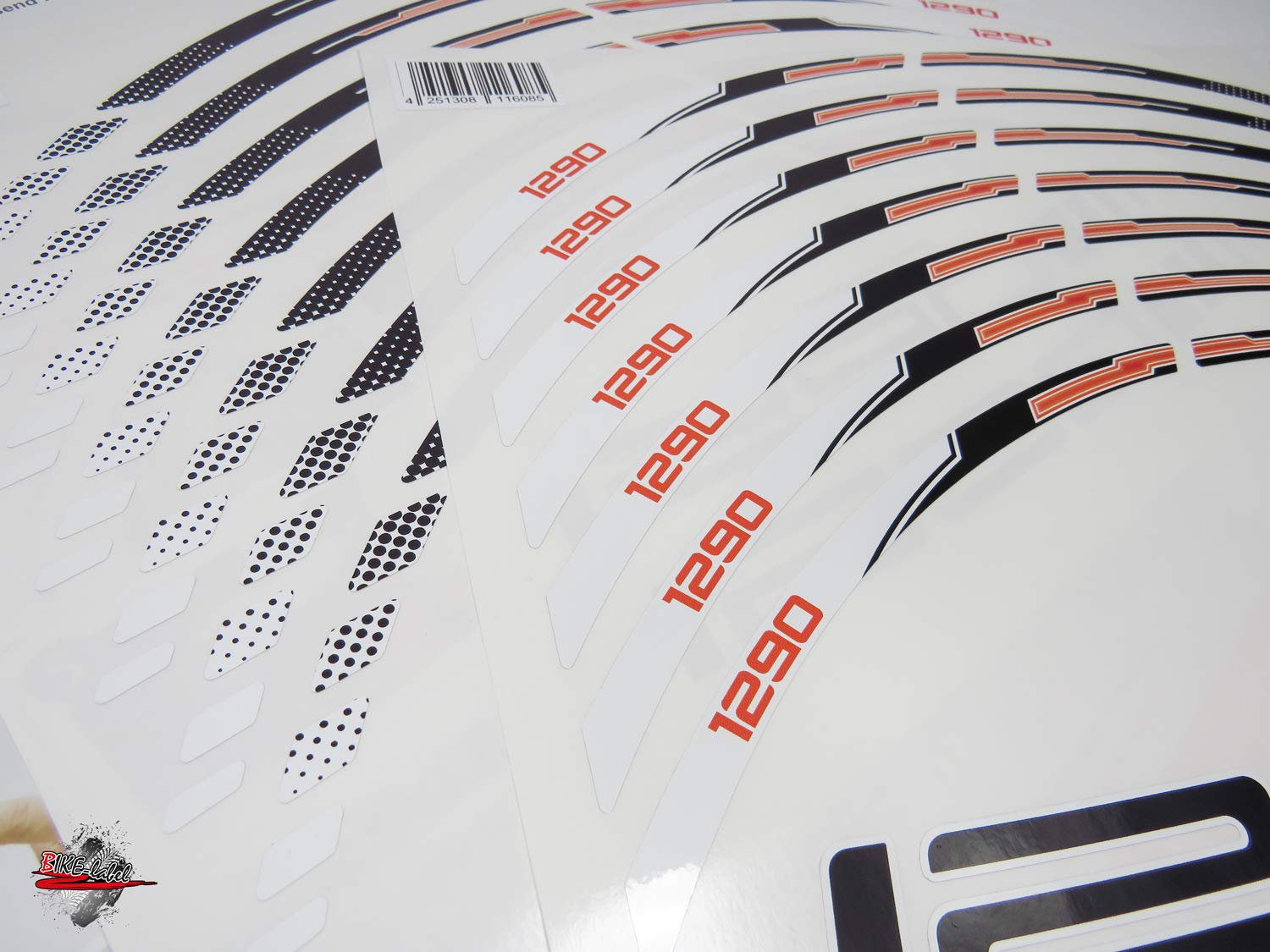 BIKE-label Felgenrand Aufkleber kompatibel mit KTM 1290 Super Duke 710048VA