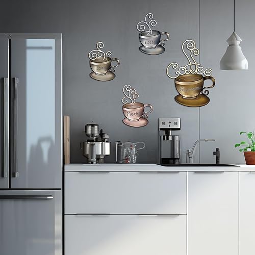 Miniatura 7 de 4 letreros de metal para taza de café para pared, cocina, decoración de pared, decoración de pared, cafetería, cafetería, tienda, hogar, cocina,