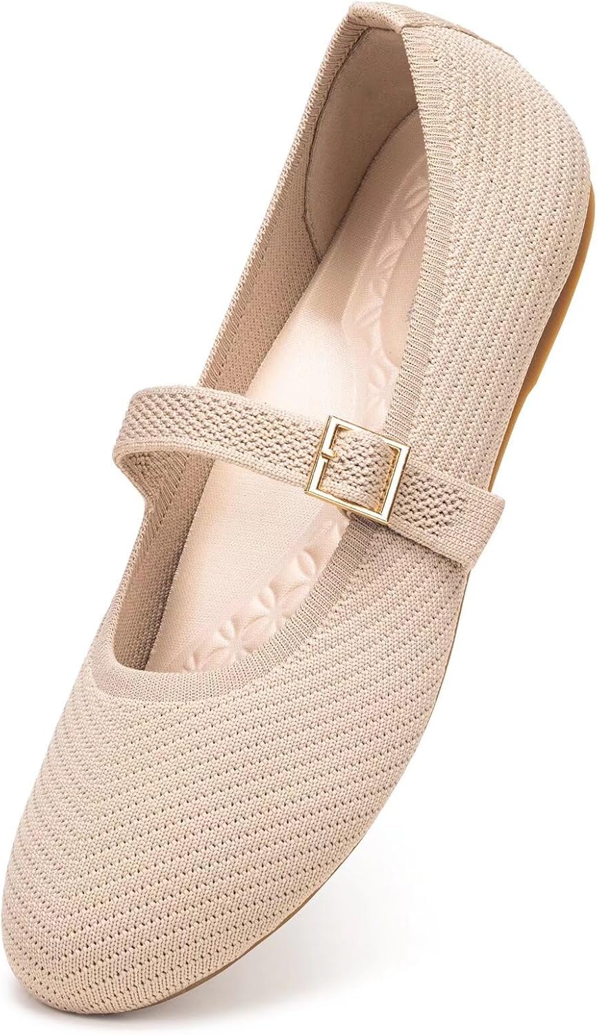 Frank Mully Women's Mary Jane Flats - Comfortable Slip-On Design