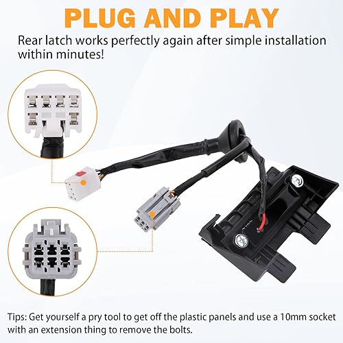 Miniatura 8 de 81260-2V010 - Pestillo de maletero con botón de escotilla para Hyundai Veloster 1.6L 2012 2013 2014 2015 2016 2017 Botones de interruptor de