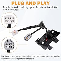 Vista 8 de Yinlowa Interruptor de cierre del maletero del botón de liberación de la escotilla compatible con el motor Hyundai Veloster 1.6L L4 2012-2017