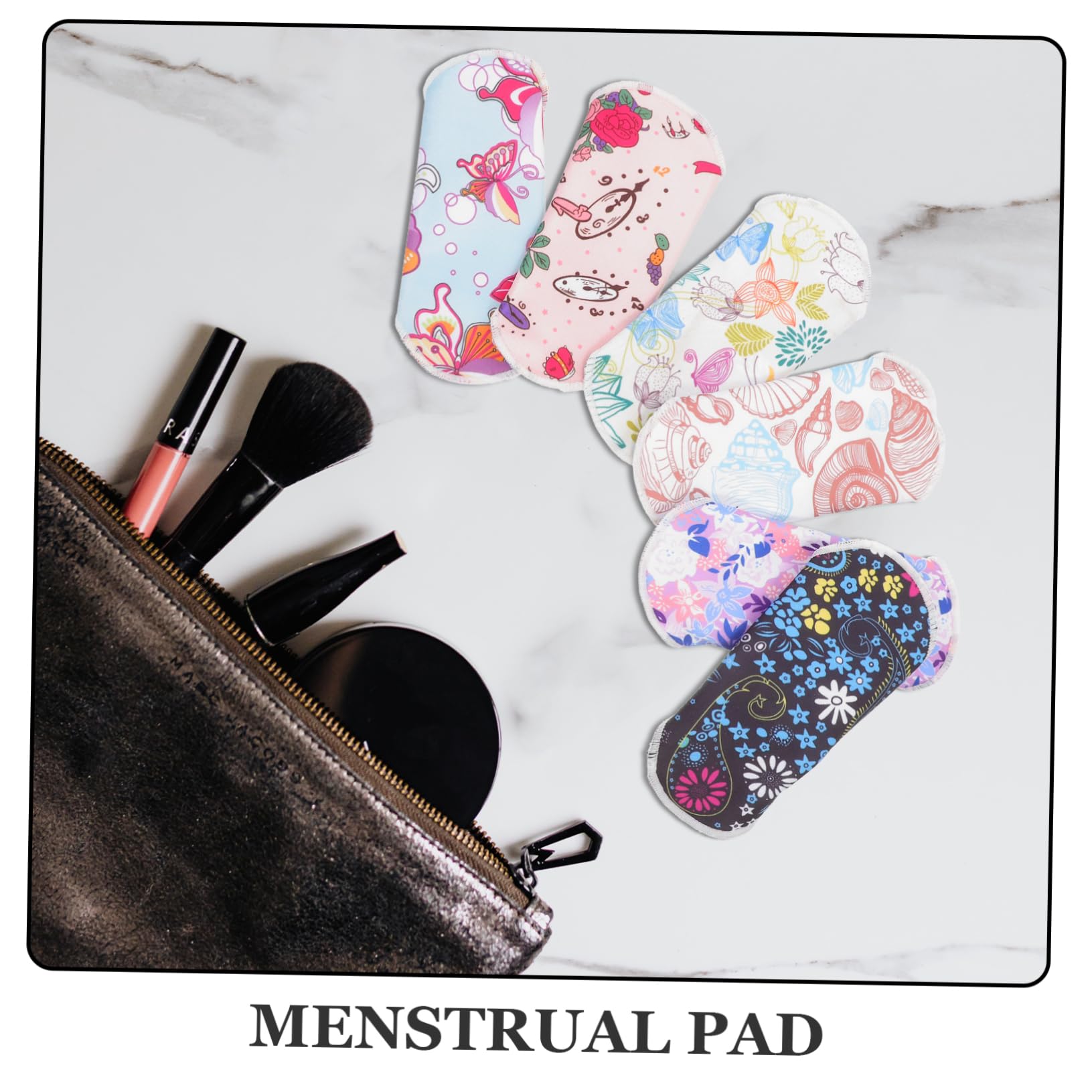 Mobestech 2 Juegos servilleta sanitaria almohadillas de tela toallas higiénicas de algodón bragas esterilla de lactancia toalla sanitaria orgánico compresas menstruales almohadilla lavable