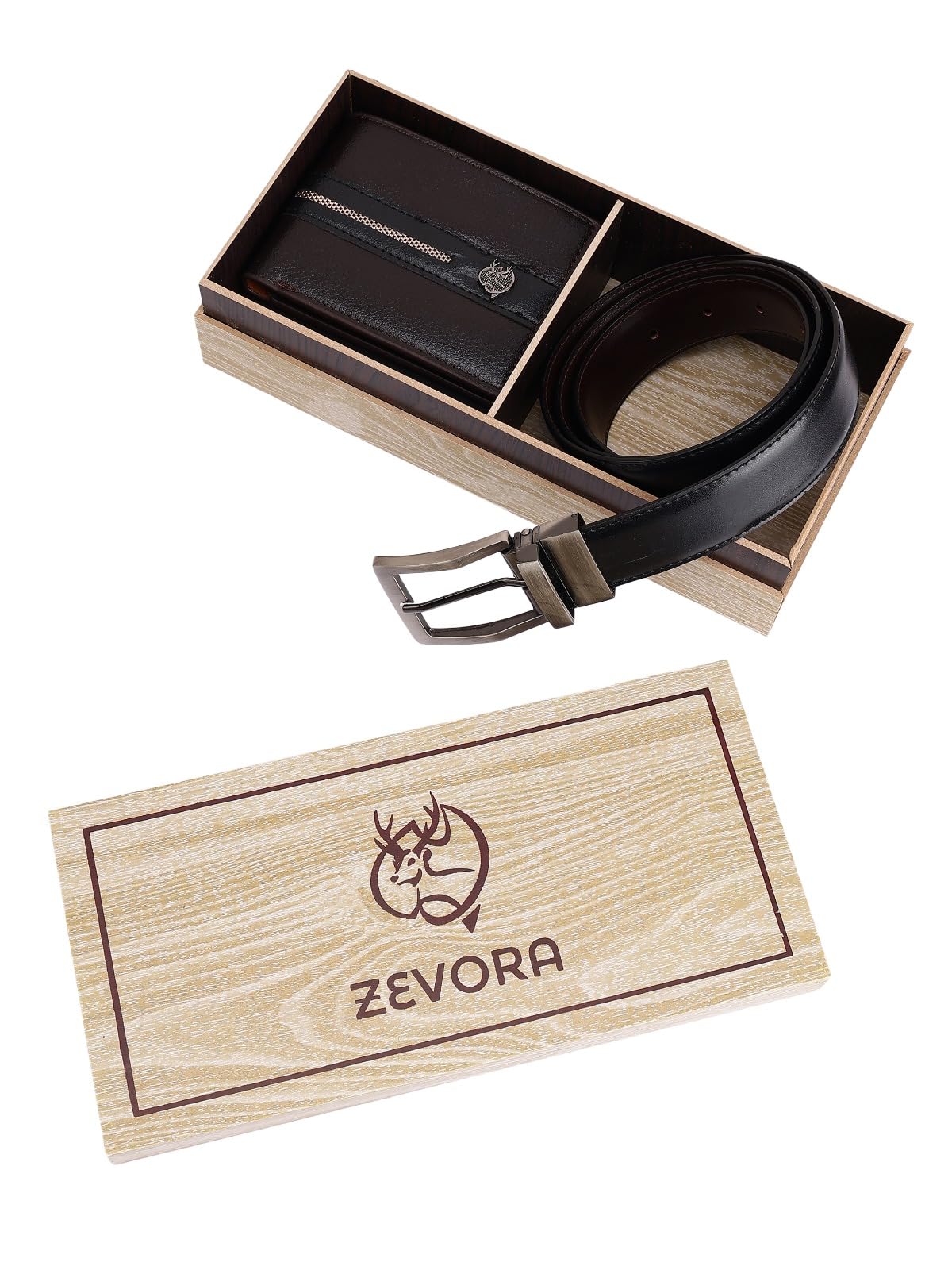 Men’s Leather Wallet & Reversible Belt Gift Set Combo for Men | Wooden Box Packing | Gift Hamper for Birthday, Anniversary, Festivals & Corporate Gifts-image-15