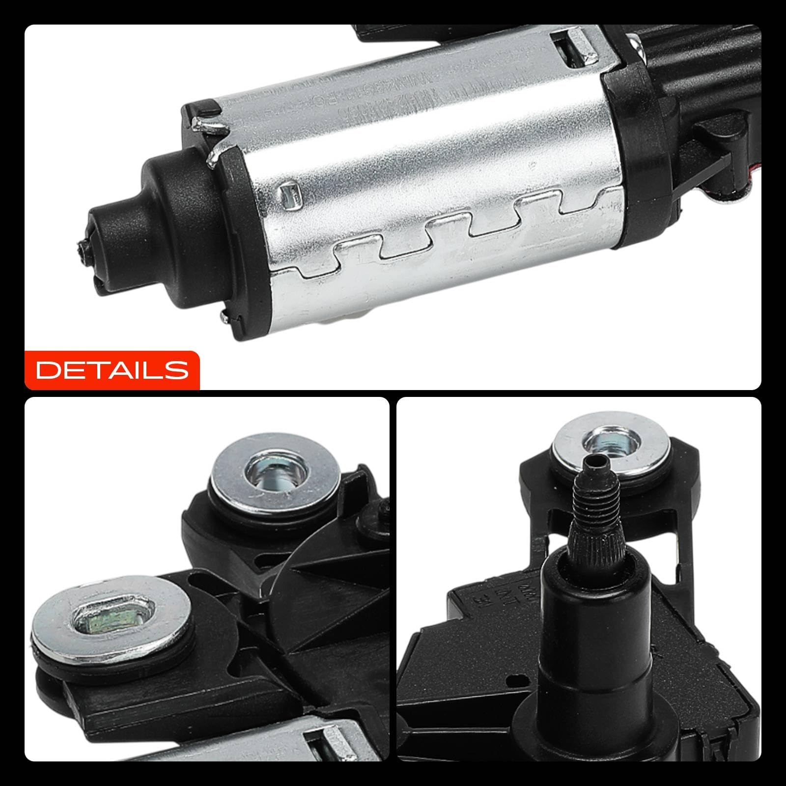Frankberg Motor del limpiaparabrisas 4-Polos Trasera Compatible con A1 8X1 8XK A1 Sportback 8XA 8XF A6 Avant 4G5 4GD Q3 8UB 8UG Replace# 4G9955711A