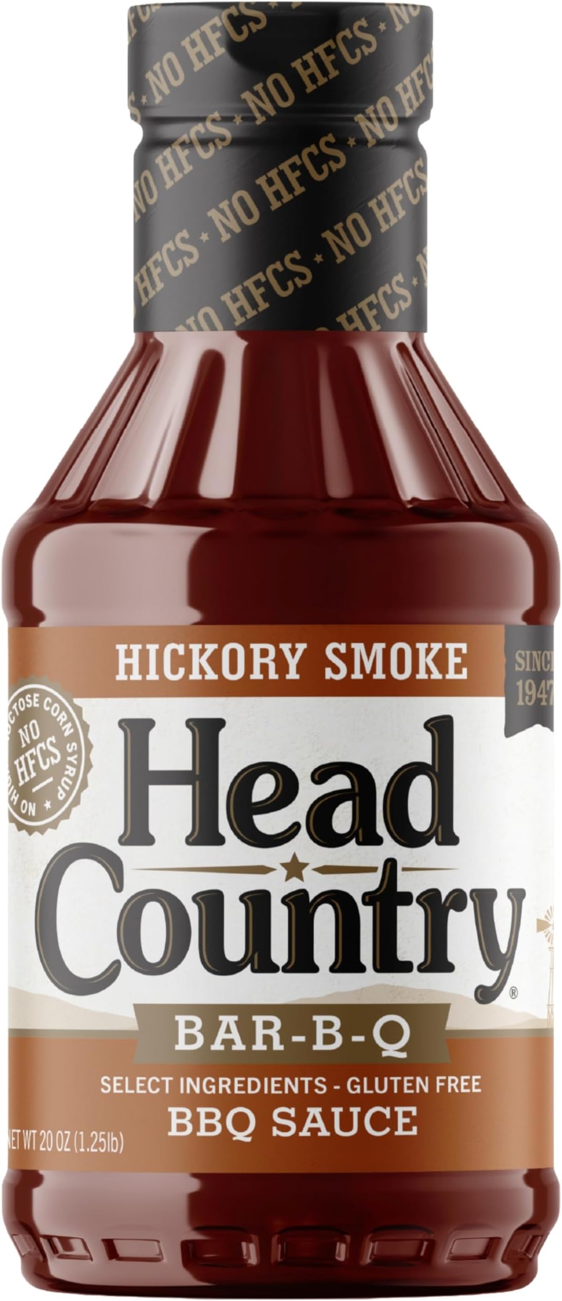 BBQ Sauce, Hickory Smoke | 20 Ounce | Smoky & Sweet Championship Barbecue Sauce For Ribs, Pork, Sausage & Brisket