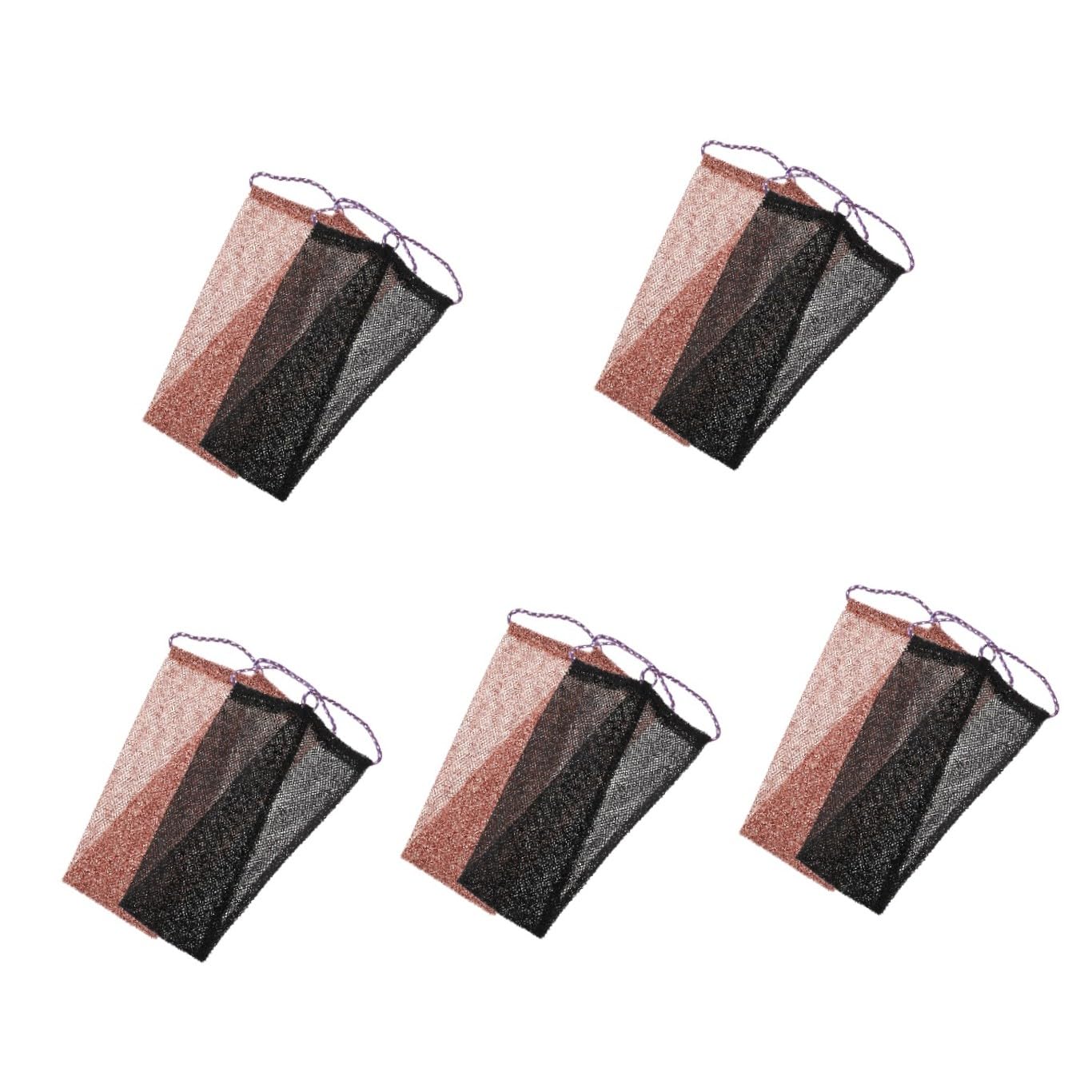 FOMIYES 5 Juegos De Esponjas De Baño Africanas Elásticas De Red Paño Exfoliante Para La Limpieza Y El Cuidado De La Piel (2 Unidades X 5)