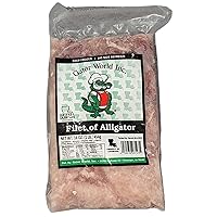 Vista 3 de Filetes de cocodrilo criados en granja, ideales para asar y freír, solo tienes que añadir tu masa y condimento favorito, carne exótica y sabrosa