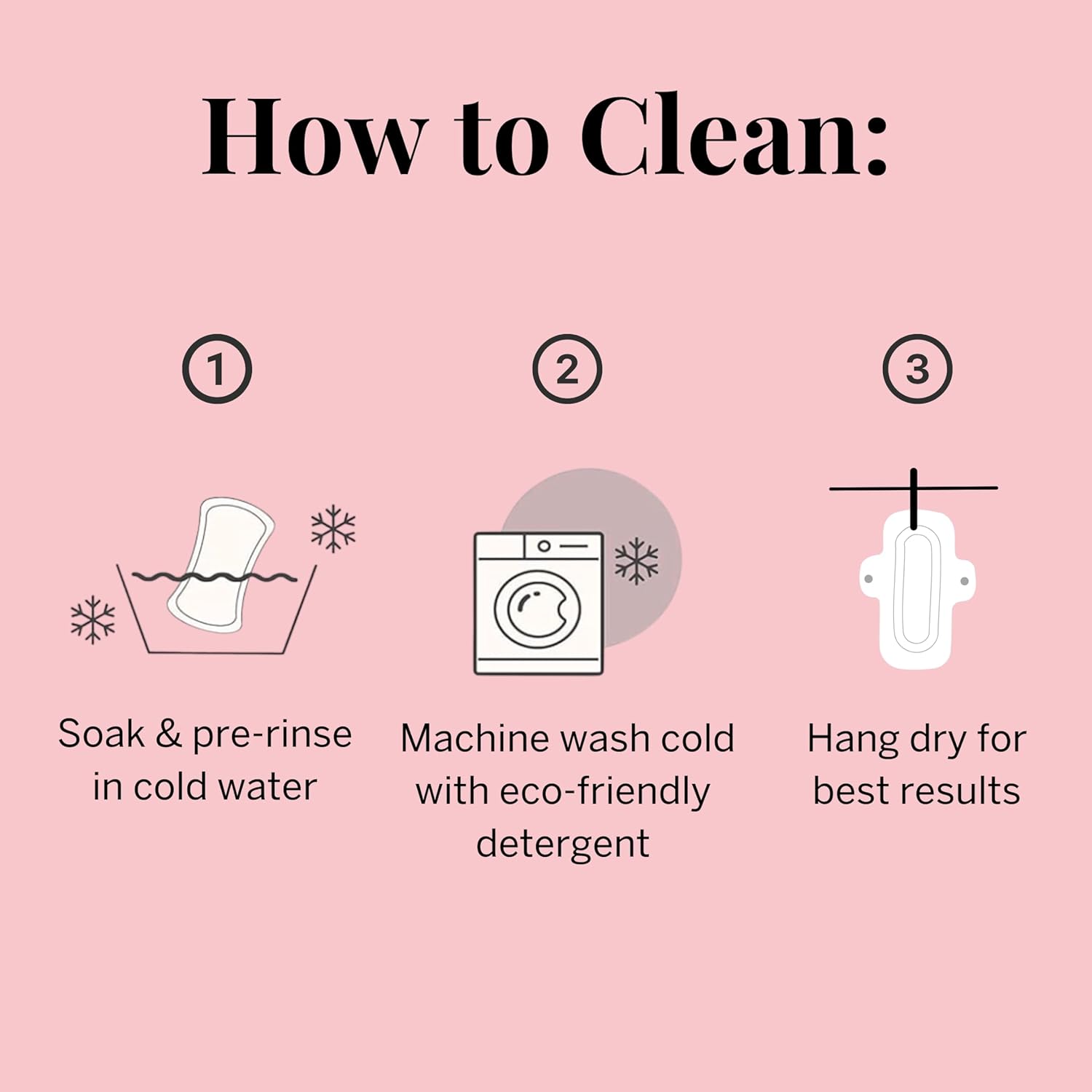 Pixie Organic Cotton Cloth Menstrual Pads - Reusable Regular Absorbency 5 Pack - Certified Organic Cotton Top Layer - Snap Wings for Secure Fit - Machine Washable - Wet Bag Included - Image 6