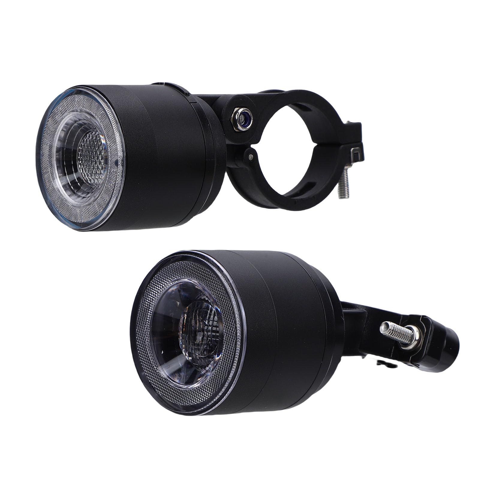 Generic Ensemble de Lumières de Vélo Rechargeables étanches, 8 Couleurs, Clignotants, Feux Avant et Arrière pour la sécurité du Cyclisme, ABS Rouge, 9 Pièces