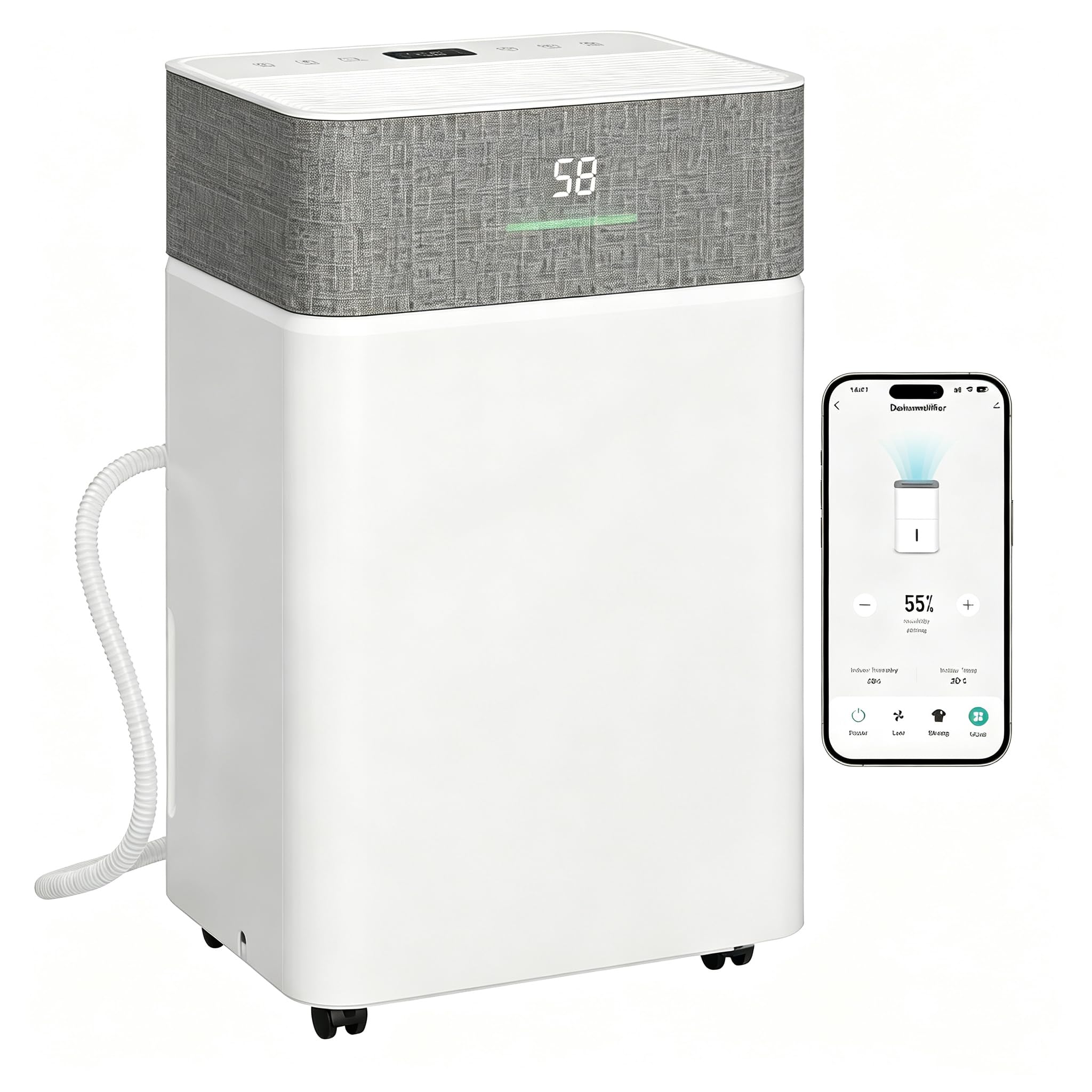 JUMMICO Luftentfeuchter 20L/Tag Smart WLAN Timer