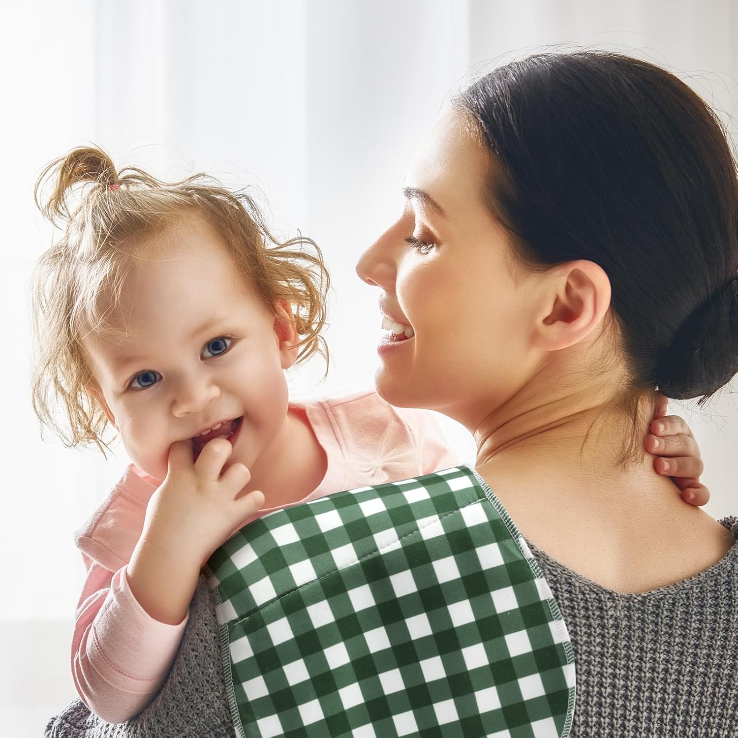 5 Pack Mallard Duck Pattern Baby Burp Cloths Soft Absorbent Burping Rags for Newborns 19"x9" Spit up Cloths for Boy Girl Newborn Baby Shower Registry Gifts Set Nursery Decor - Image 4