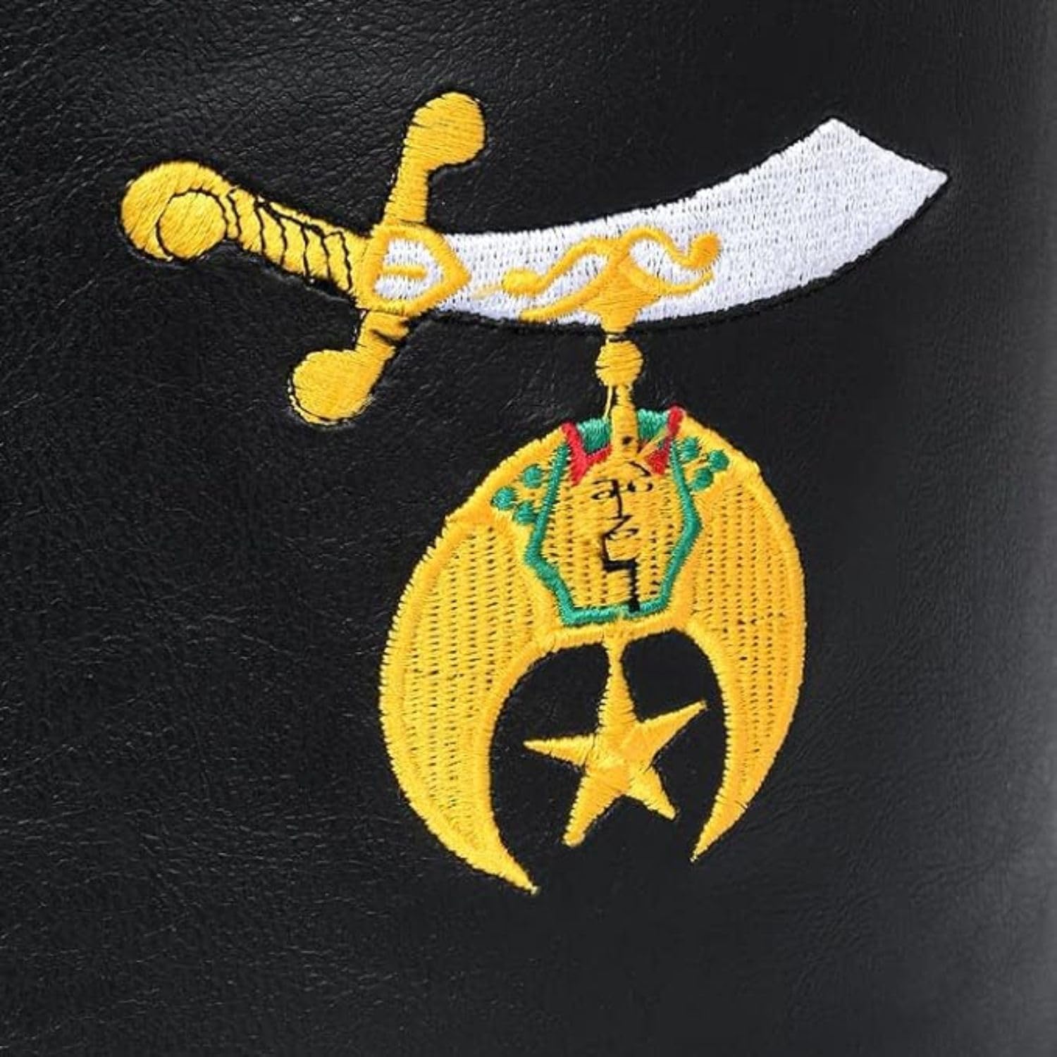 Bricks Masons Shriners Fez Case - Black Synthetic Leather