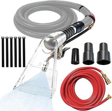 Shop Vac Extractor Attachment Kit for Wet/Dry Vacuum | Universal Hose Adapter for Carpet Upholstery Cleaning & Auto Detailing