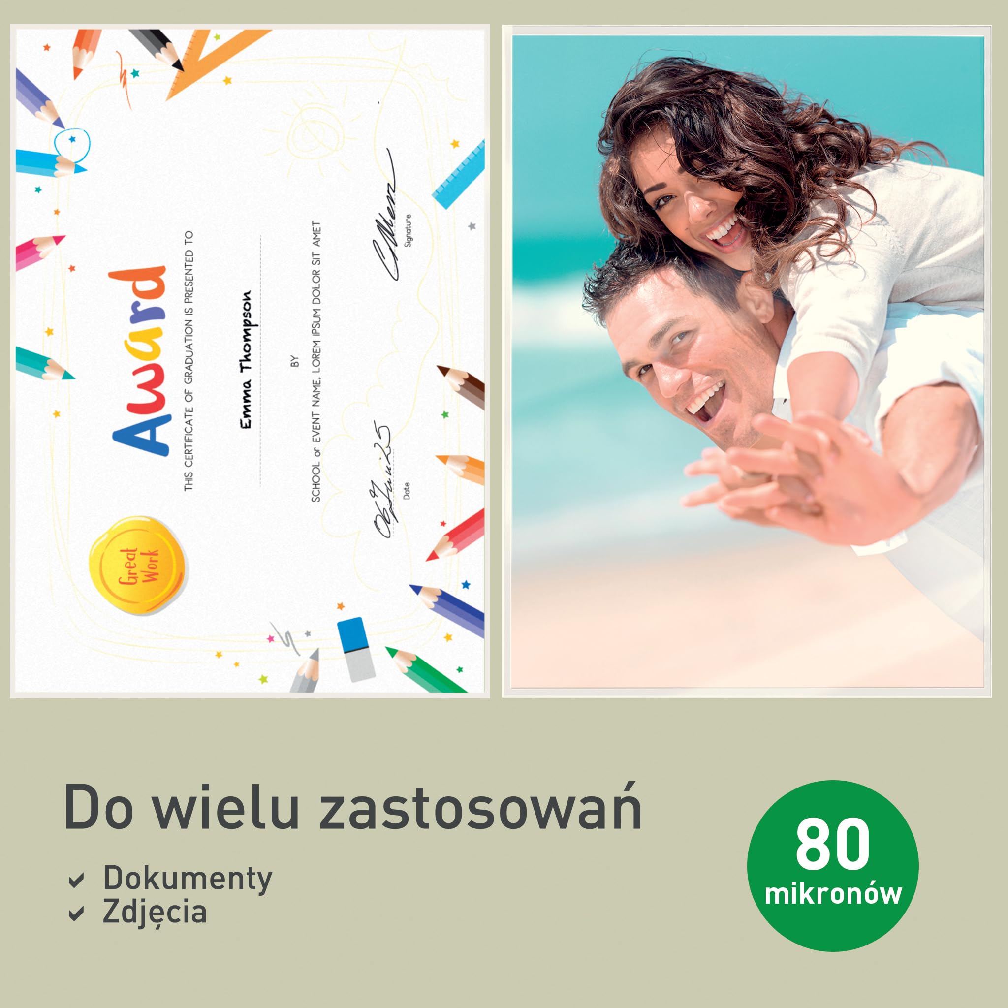 Leitz, Folia do Laminacji Leitz iLAM UDT, Format A4, z Technologią UDT, Grubość: 80 Mikronów, Przezroczysta, Błyszcząca, Opakowanie: 25 Sztuk, 74790000